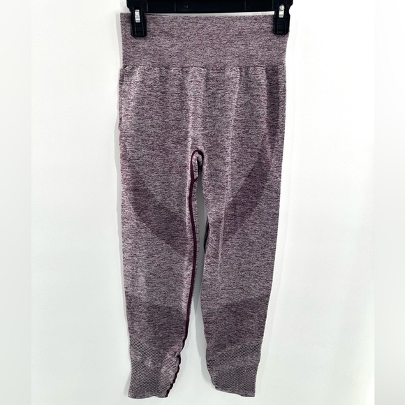 PINK by Victoria’s Secret Seamless Purple Heathered Workout Leggings - Picture 1 of 4